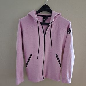 Pink Adidas Full Zip Hoodie